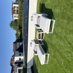 Set sezlong gradina Higold York, 2 sezlonguri si masuta, alb